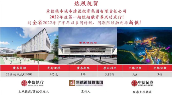 奮進(jìn)新征程，建功新時(shí)代——市城投集團(tuán)第一期短期融資卷成功發(fā)行五億元